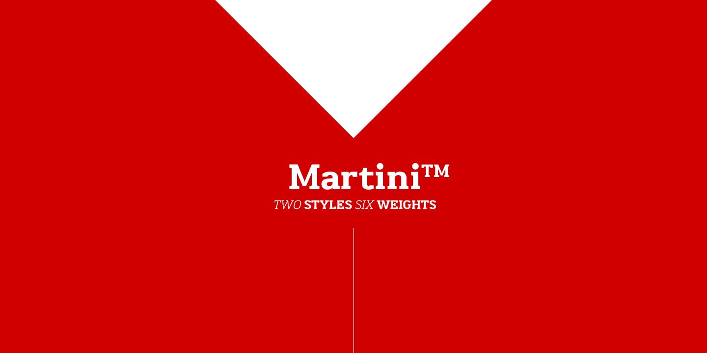 Przykład czcionki Martini Thin Italic